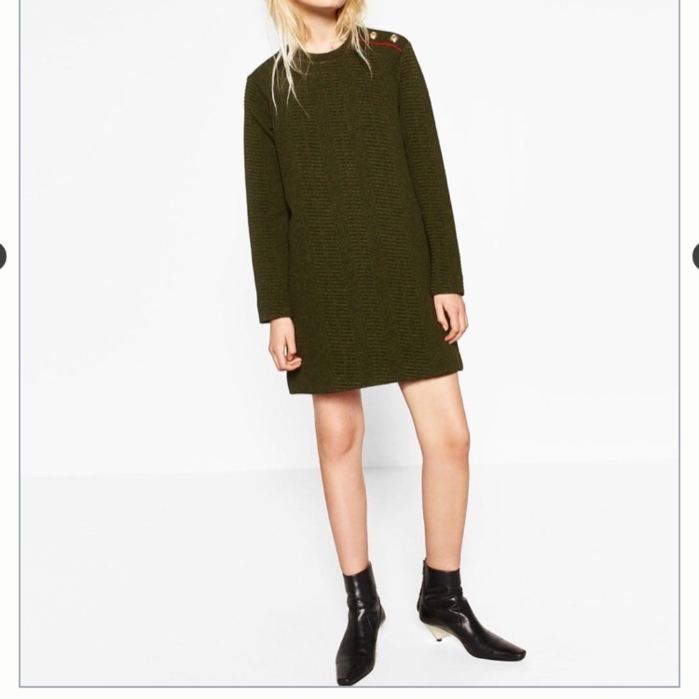 Zara Military Style Dress